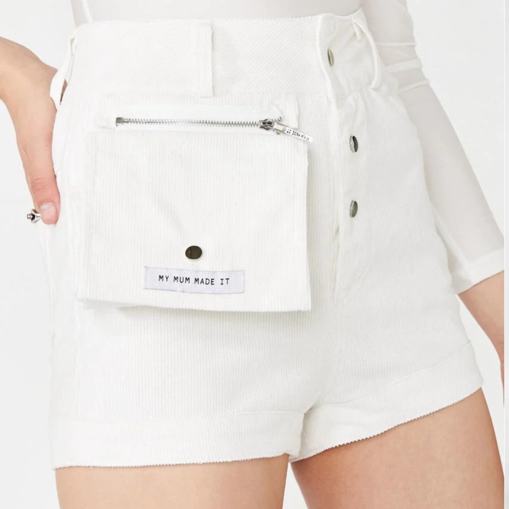 My Mum Made It Corduroy Cosmetics Case Shorts
